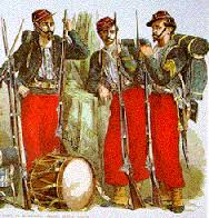 Nearly 100 Zouave units served in the Civil War, over 70 for the Union and about 25 for the Confederacy. A crossdressing episode involving one of latter earned it a special place in history.